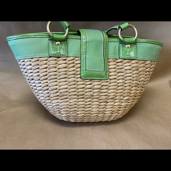 Genuine coach basket weave handbag purse - Picture 8 of 8